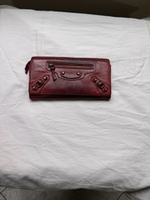 Balenciaga Bordeaux Organizer Wallet Authentic W COA