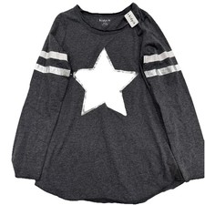 Size M 10 Kid Pik Long Sleeve Shirts New With Tags, Star In Center, Stripes Arms