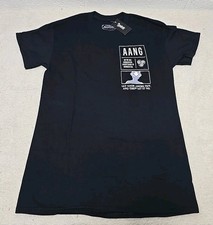 Nickelodeon Avatar The Last Airbender AANG Black Men T-Shirt SZ Medium J