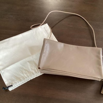 Building Block Square Shoulder Bag Purse Leather USED Good Condition