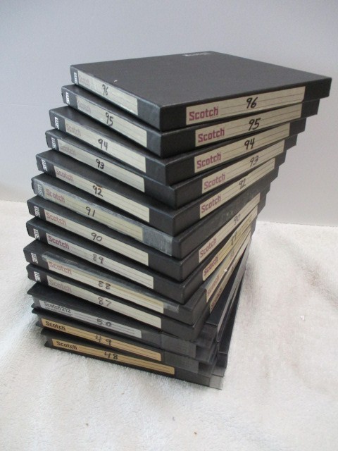 LOT of 13 SCOTCH 120 PROFESSIONAL SOUND RECORDING TAPES 7" REELS