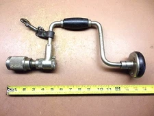 Vintage Stanley #2101A Yankee Bell System 10” Bit Brace Hand Drill SHOP READY!