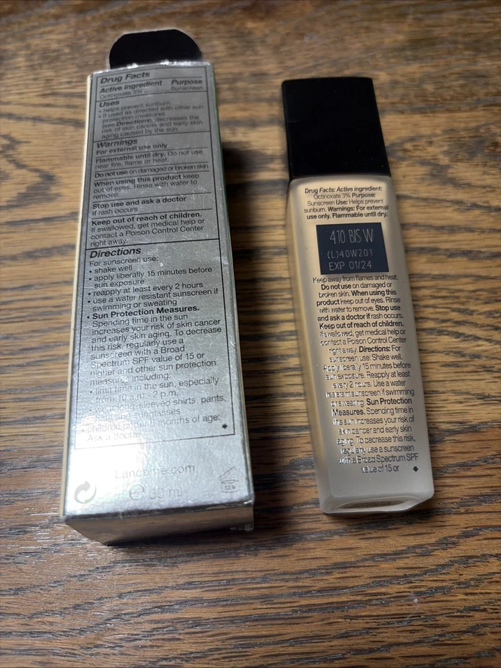 Lancome Teint Idole Ultra Wear SPF 15 Foundation ~410 Bisque (W)~ BIN Exp 01/24 - Image 2 of 2