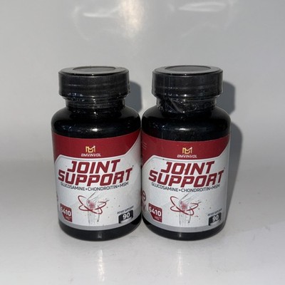 2x JOINT SUPPORT 6410MG GLUCOSAMINE + CHONDROITIN + MSM 90 Caps Each Exp 09/26