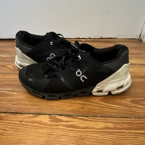 On Cloudflyer Men's Mesh Breathable Running Shoes Black White US 9.5 EU 43 UK 9