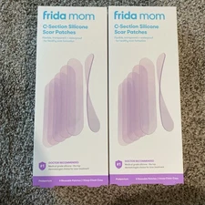 Frida Mom C-Section Silicone Scar Waterproof W/ Case 6 Reusable Patches LOT OF 2