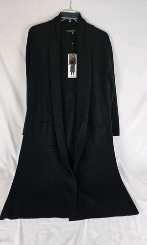 NWT Max Sport Long Cardigan Women's Size XL Color Black Coat Jacket Sweater $368 - Picture 5 of 10