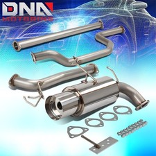 4.5muffler Tip Stainless Steel Exhaust Catback System For 90-93 Integra Da Db