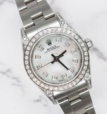 BARGAIN Rolex Ladies 26mm With MOP Diamond Dial and Bezel - Box & Papers.