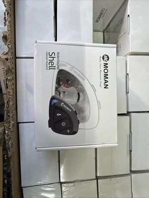 Moman RS-S Motorcycle Helmet Headset with HiFi Stereo/FM Radio/AI Voice Earphone