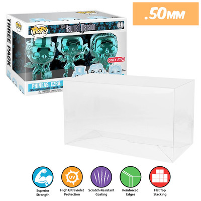 DEEP 3PACK Pop Protectors for Funko (50mm thick, UV & Scratch Resistant)