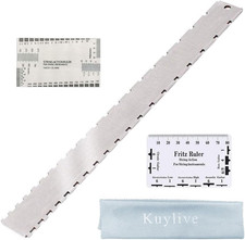 Guitar Neck Notched Straight Edge Luthiers Tool with String Action Ruler Gauge