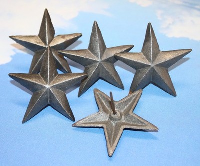 2-Large Decorative STAR NAIL,Western Decor,Wood Accent,Gifs,Metal Star Clavos,