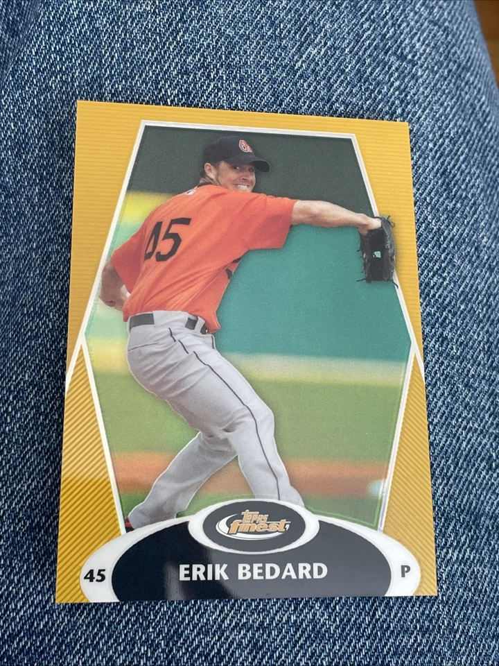 2008 TOPPS FINEST ERIK BEDARD GOLD REFRACTOR ~ #35 ORIOLES #18/50 SSP - Image 2 of 4