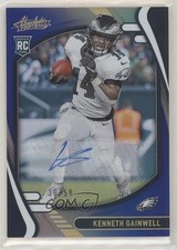 2021 Absolute Rookies Spectrum Blue Signatures 30/50 Kenneth Gainwell Auto 1l2