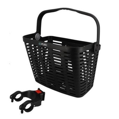 Vorderradkorb mit Kunststoffclips optimiz schwarz 355x260x280mm (Befestigung VAE