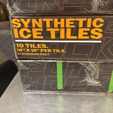 26 each 18"x18" Potent Hockey Synthetic Ice Skating Tiles - Approx. 56 Sq Feet