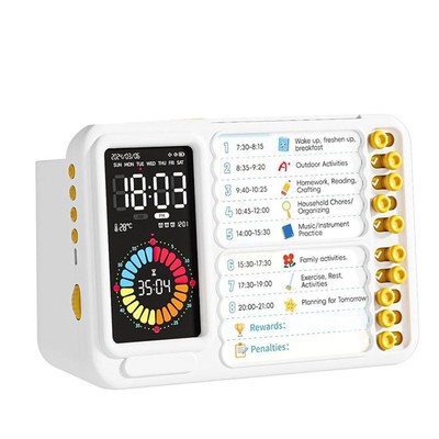 Timer Visivo per Bambini e Adulti, Timer ADHD con Lavagna di Pianificazione4163