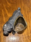 ❤️Antique Spelter Metal Foo DOG Toothpick Holder w/ Brass (see condition) — photo 4