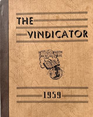 Rare 1959 ''THE VINDICATOR'' Holding Forth The Word of Life