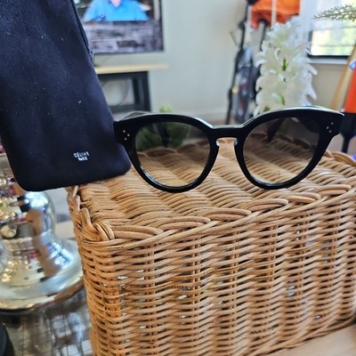  CELINE PARIS RARE 7 BARREL HINGE FRAMES   VINTAGE SUNGLASSES  ITALY 52-21 