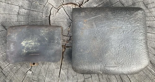Two Original Civil War Period Cartridge Boxes - Gaylord Pistol and Militia Rifle