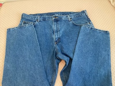 Carhartt Jeans Men's  Blue Denim Traditional Fit Tapered Leg 42x30  B18-STW