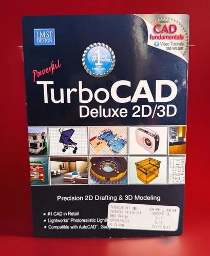 TurboCAD Version Deluxe 19 Precision 2D Drafting & 3D Modeling With Key