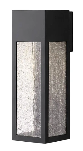 Hinkley Rook 15" High Satin Black Rectangular LED Outdoor Wall Light - Picture 3 of 4