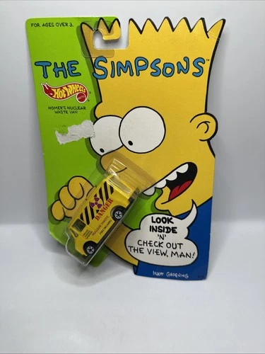 Vintage 1990 Hot Wheels Homer Simpson Nuclear Waste Van NEW + FAST SHIPPING