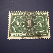 US Stamp Scott #JQ1 Parcel Post Postage Due 1913...Used-ng