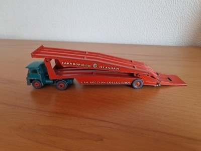 GUY WARRIOR CAR TRANSPORTER ORANGE GRÜN MATCHBOX 