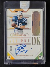 🔥 2023 PANINI FLAWLESS PEYTON MANNING ALL PRO INK ON-CARD AUTO /25 *SEALED* 🔥