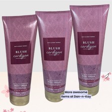 Lot of 3 Bath Body Works Blush Cardigan Ultimate Hydration Body Cream 8 oz AE