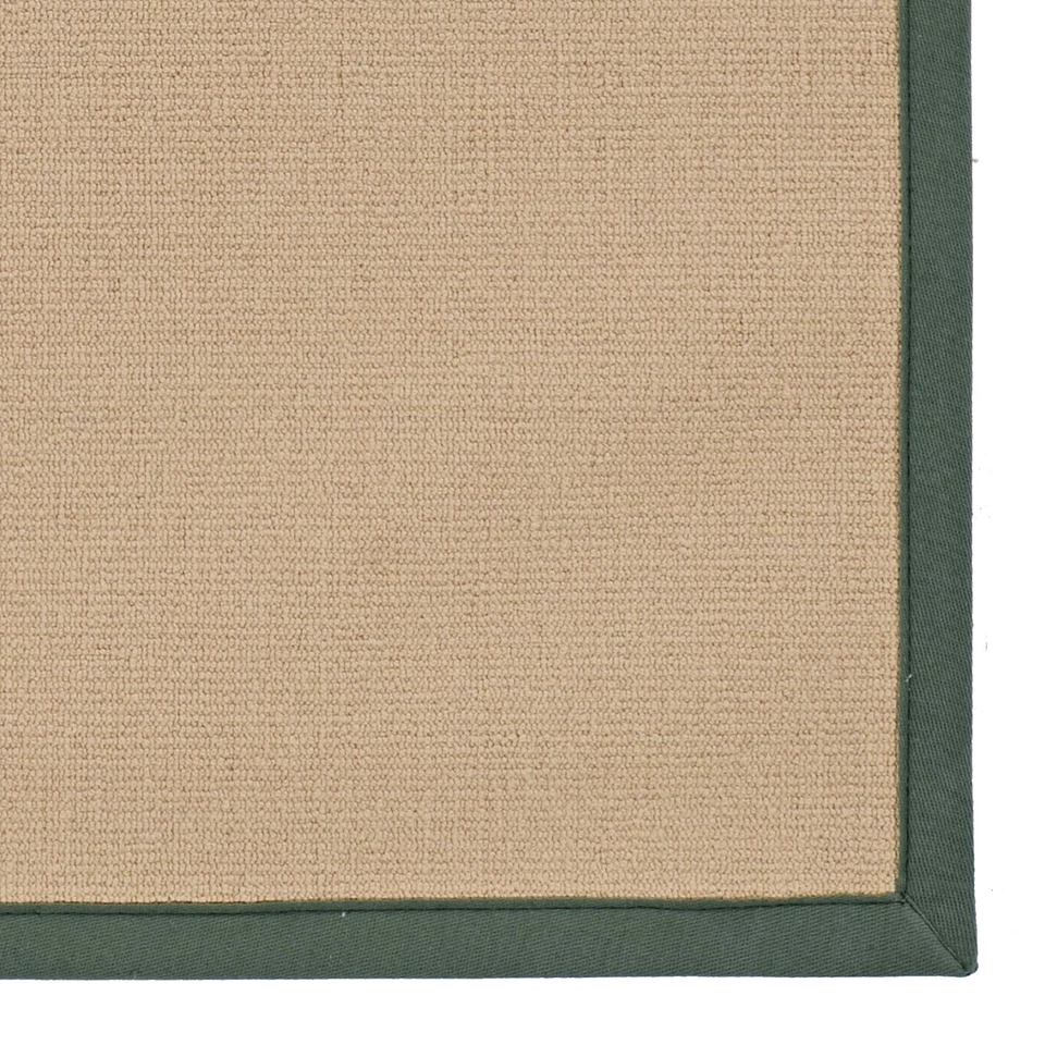Alfombra Linon Athena Machine Tufted Lana 8'9"x12' en Sisal y Verde Foto 3 de 4