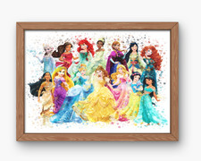 Disney Princess Wall Art Poster Print Home Decor Picture Image Art Work A4 A3