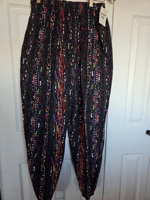 Apparatus Vintage MC Hammer Pants YXL/AXS 80s Colorful Cotton Polyester Elastic