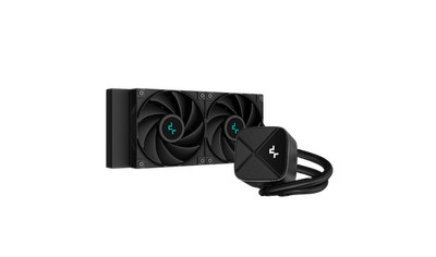 Deepcool | Digitaler CPU-Flüssigkeitskühler | LS520S ZERO DARK | Intel, AMD
