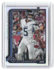 Elic Ayomanor Rookie 2025 Topps Chrome Refractor