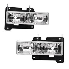 Headlight Assembly Replacement fort 1988-1999 Chevy C/K 88-99 Clear Headlights