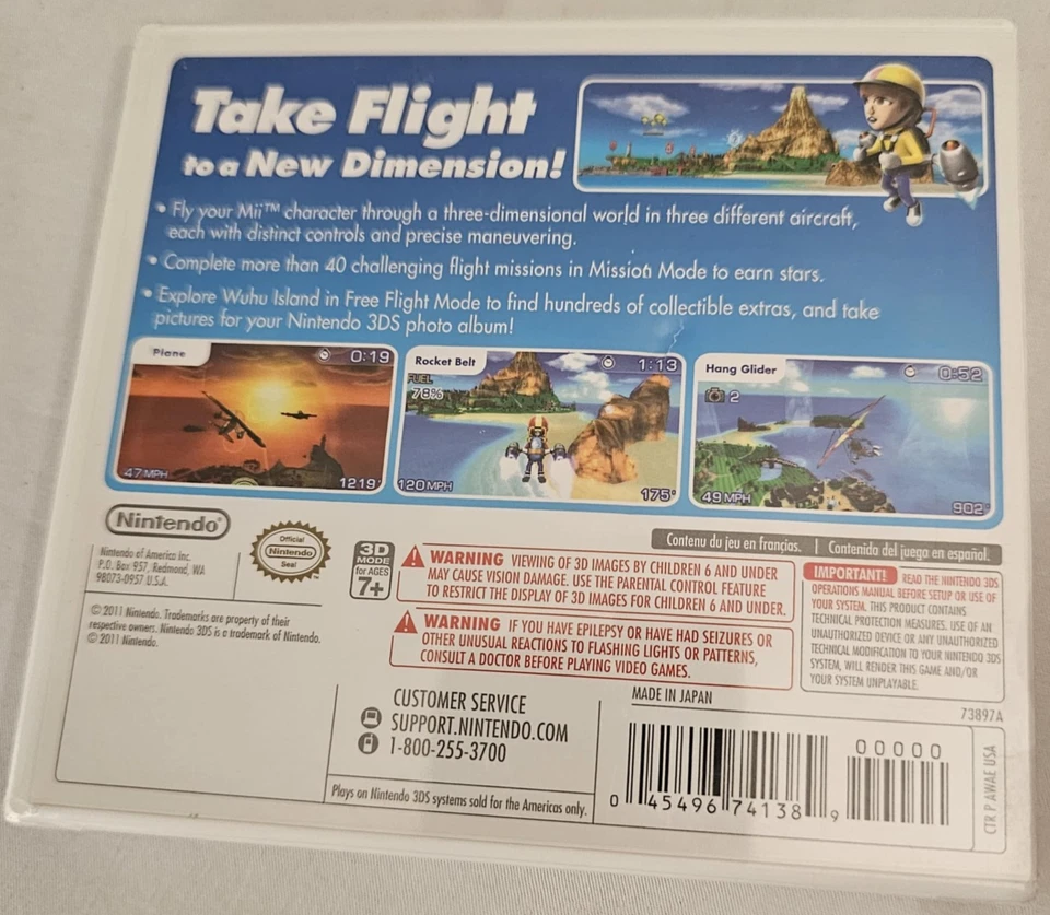Pilotwings Resort (Nintendo 3DS, 2011) Brand New Sealed - Image 2 of 4