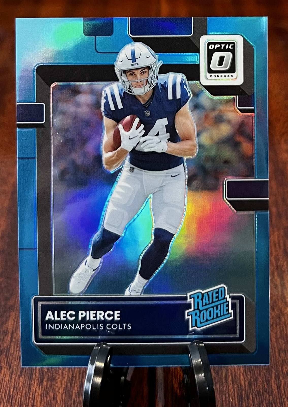 2022 Donruss Optic #221 Alec Pierce RC Aqua Prizm SSP Rated Rookie /299 Colts