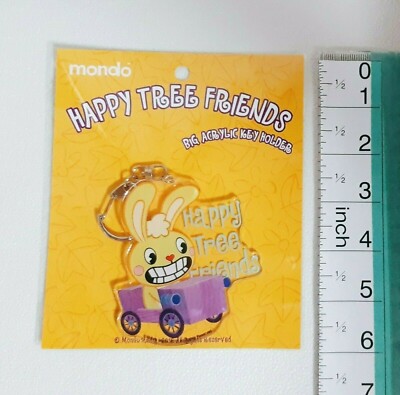 2015 Mondo Happy Tree Friends Cuddles BIG Acrylic Keychain Key
