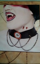 Gothwork Steampunk Costume unisex Halloween Necklace With dangle chains New