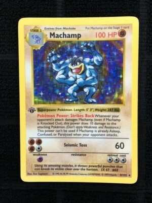 Pokemon Cards 1st edition Machamp - Holographic | eBay