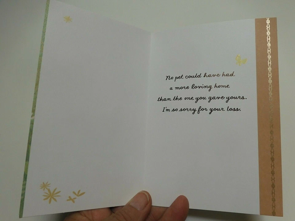 3 Cards Hallmark with Sympathy for PET DOG Sympathy Card WE LOVE OUR DOGS Matte - Image 4 of 4