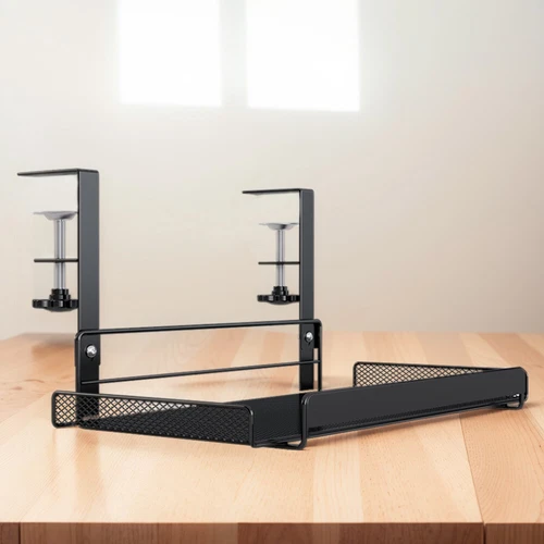 Desk Cable Organizer Tray Heavy Duty Under Desk Cord Organizer for Desk Kitchen