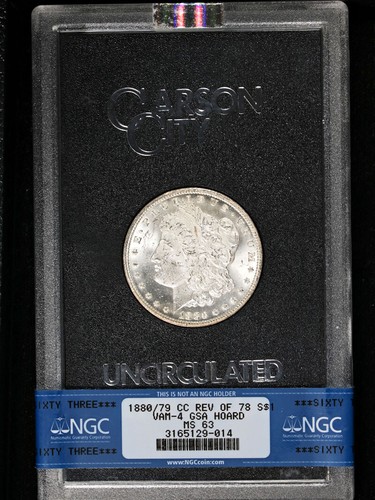 1880/79-CC GSA Morgan Silver Dollar VAM 4 Rev of 78 NGC MS63 Blast White - Picture 3 of 4