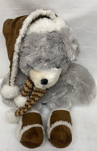 Dan Dee Collectors Choice Gray Winter Bear Hat Gloves Scarf Boots 20" - Picture 2 of 7