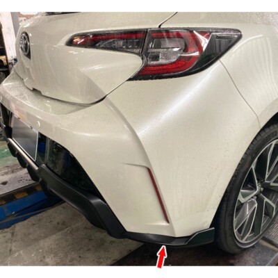 Matte Black For TOYOTA Corolla Auris Hatchback NEW Rear Bumper Lip Splitter